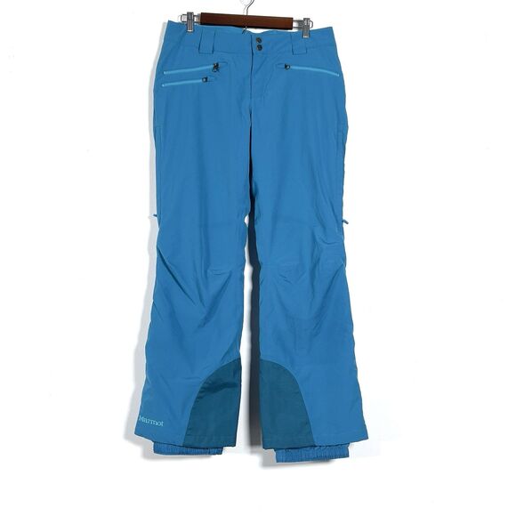 Marmot Slopestar Snowboard Ski Pants Womens Sz M Blue Insulated - Picture 3 of 16